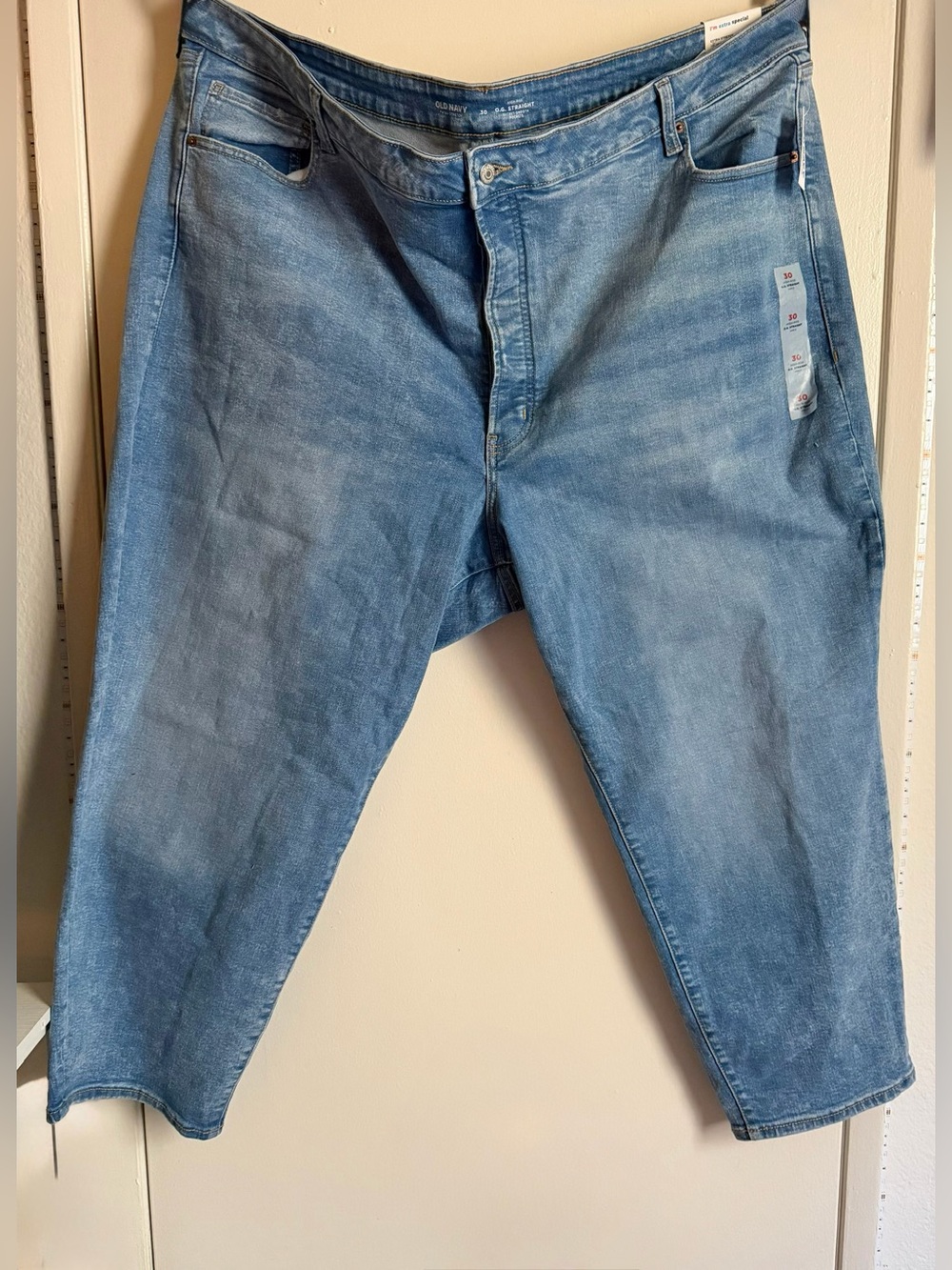 Old Navy 💙 High-Rise Wide Straight Light Jeans 5X